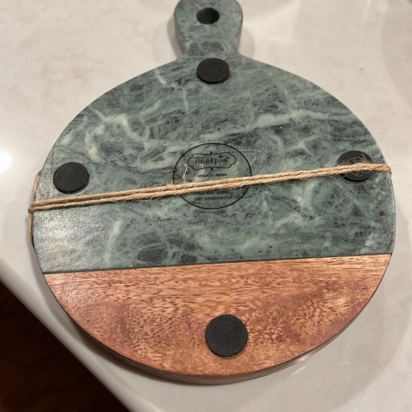 Mud Pie Wood Marble And Wood Board Set/NWT - Picture 6 of 8